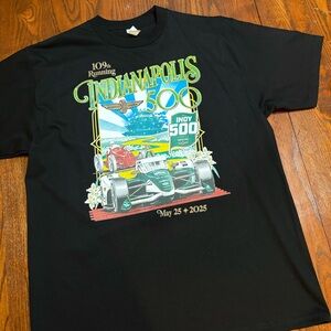 Indianapolis 500 Indy Black T-Shirt IndyCar NASCAR Wizard of Oz